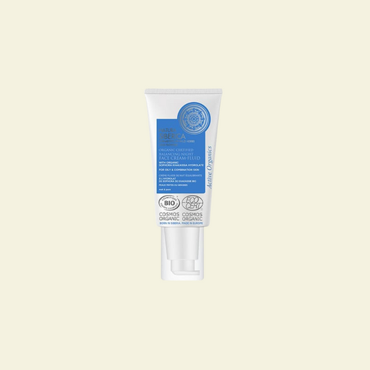 Crema Facial de Noche Fluida Equilibrante  para Piel Grasa o Mixta 50 ml.