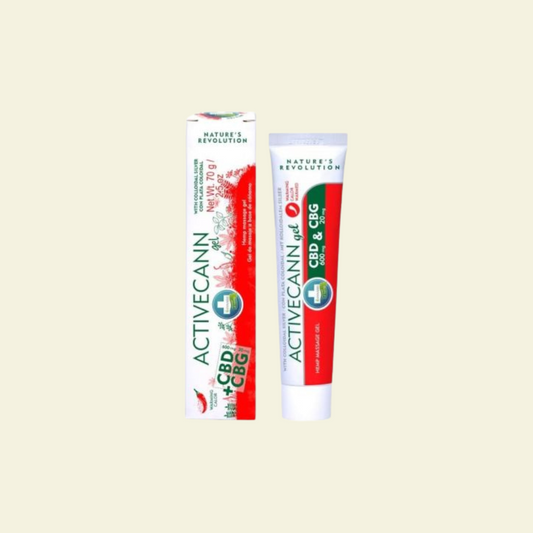 Activecann CBD & CBG gel masaje efecto calor 75ml.
