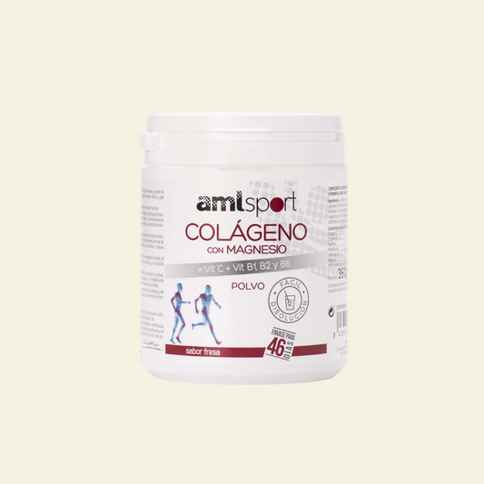Colágeno con Magnesio + VIT.C + VIT.B1.B2.B6 Sabor fresa (350 gr) - Polvo