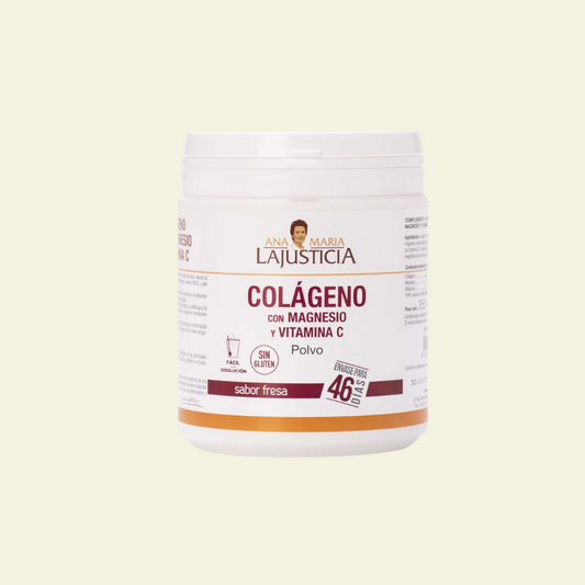 Colágeno con Magnesio y Vitamina C Sabor fresa (350 gr) - Polvo