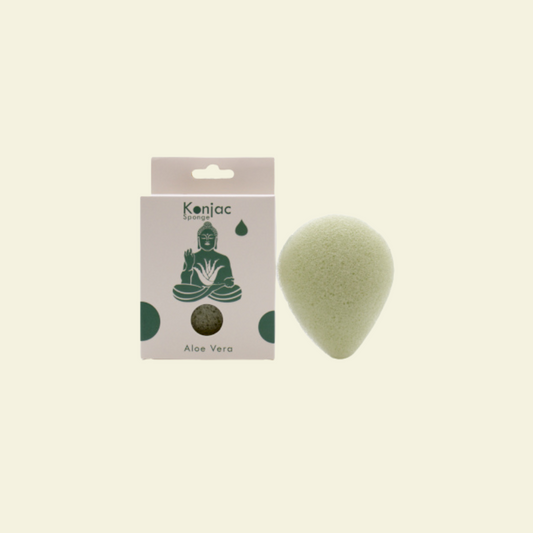 Esponja Facial de Konjac Aloe Vera Cicatrizante