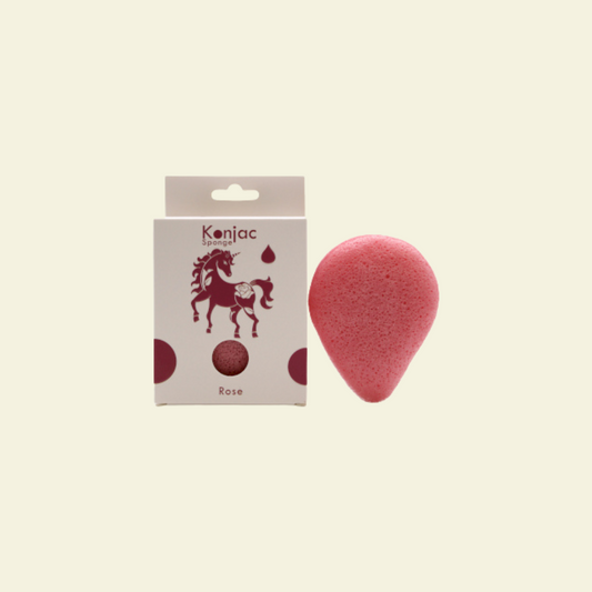 Esponja Facial de Konjac Rosa Antienvejecimiento