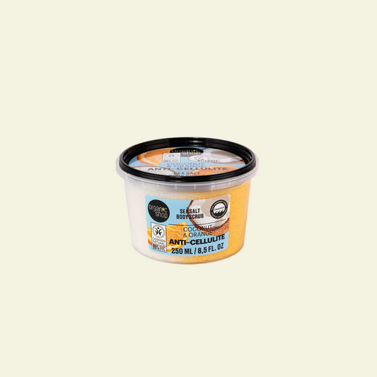 Exfoliante Corporal Anticelulítico de Coco y Naranja con Sal Marina 250 ml.