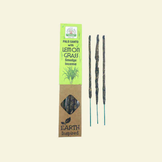 Incienso Natural de Palo Santo y Lemongrass Earth Inspired