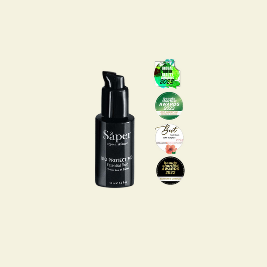 Bio·Protect 360 Essential Fluid de Saper – Crema facial ligera antioxidante para todo tipo de pieles sensibles