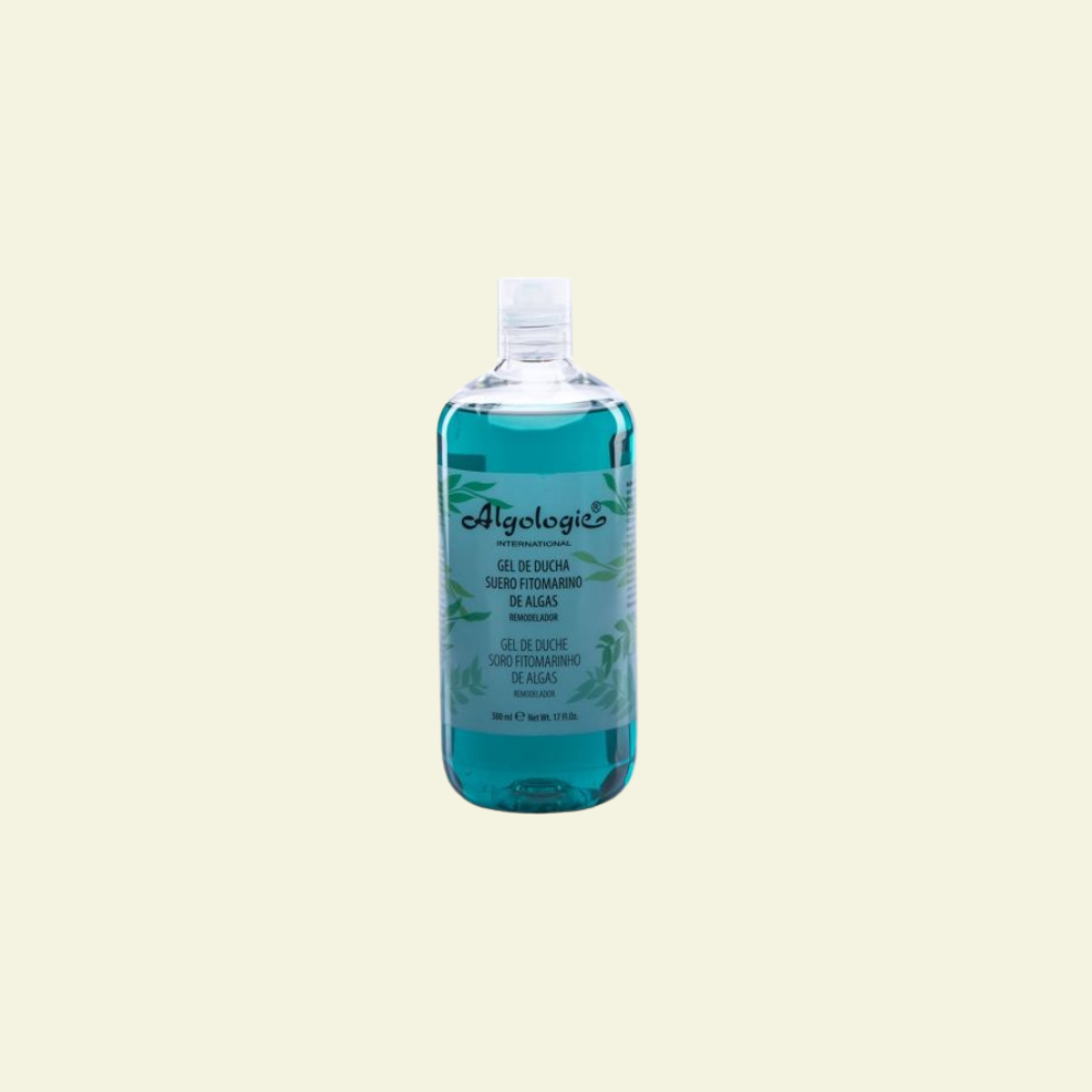 Gel de ducha de algas Fitomarino Algologie reafirmante y anticelulítico, activa la circulación, mejora la firmeza y revitaliza la piel.