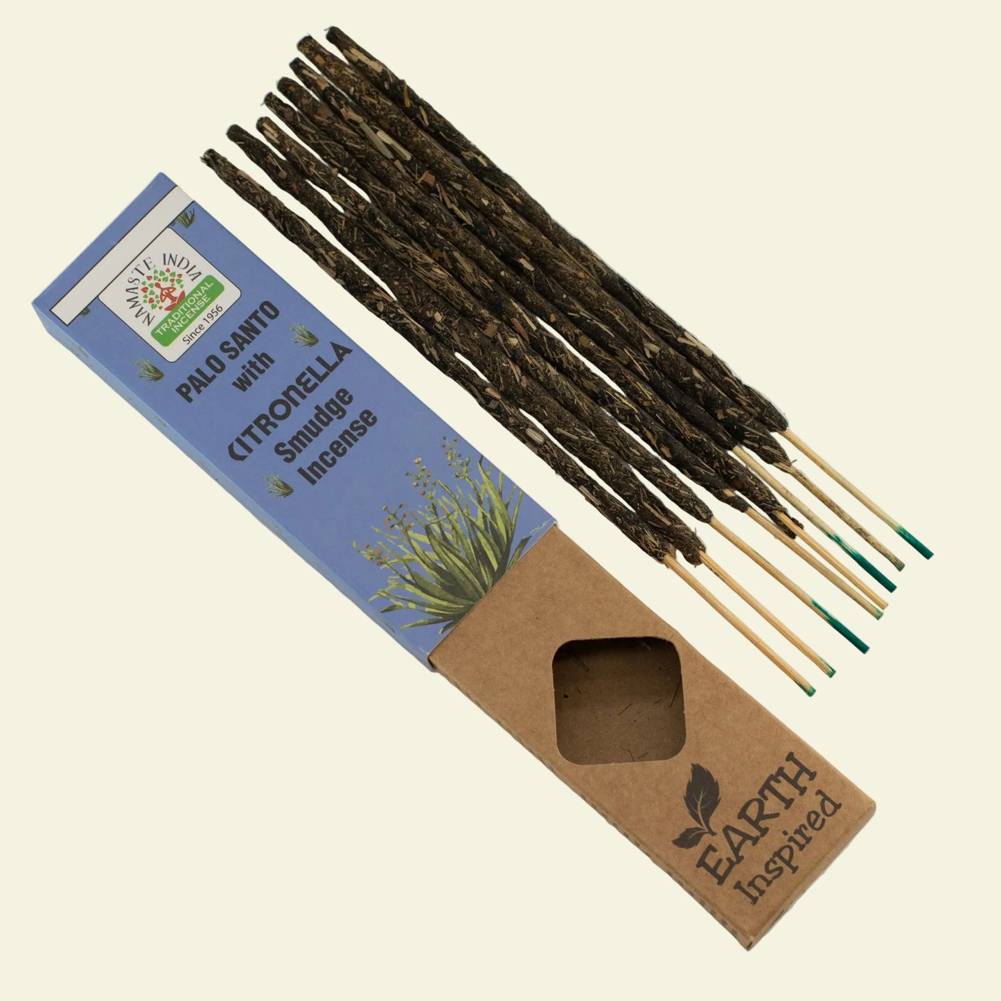 Incienso natural de palo santo y citronela Earth Inspired aroma fresco y repelente  