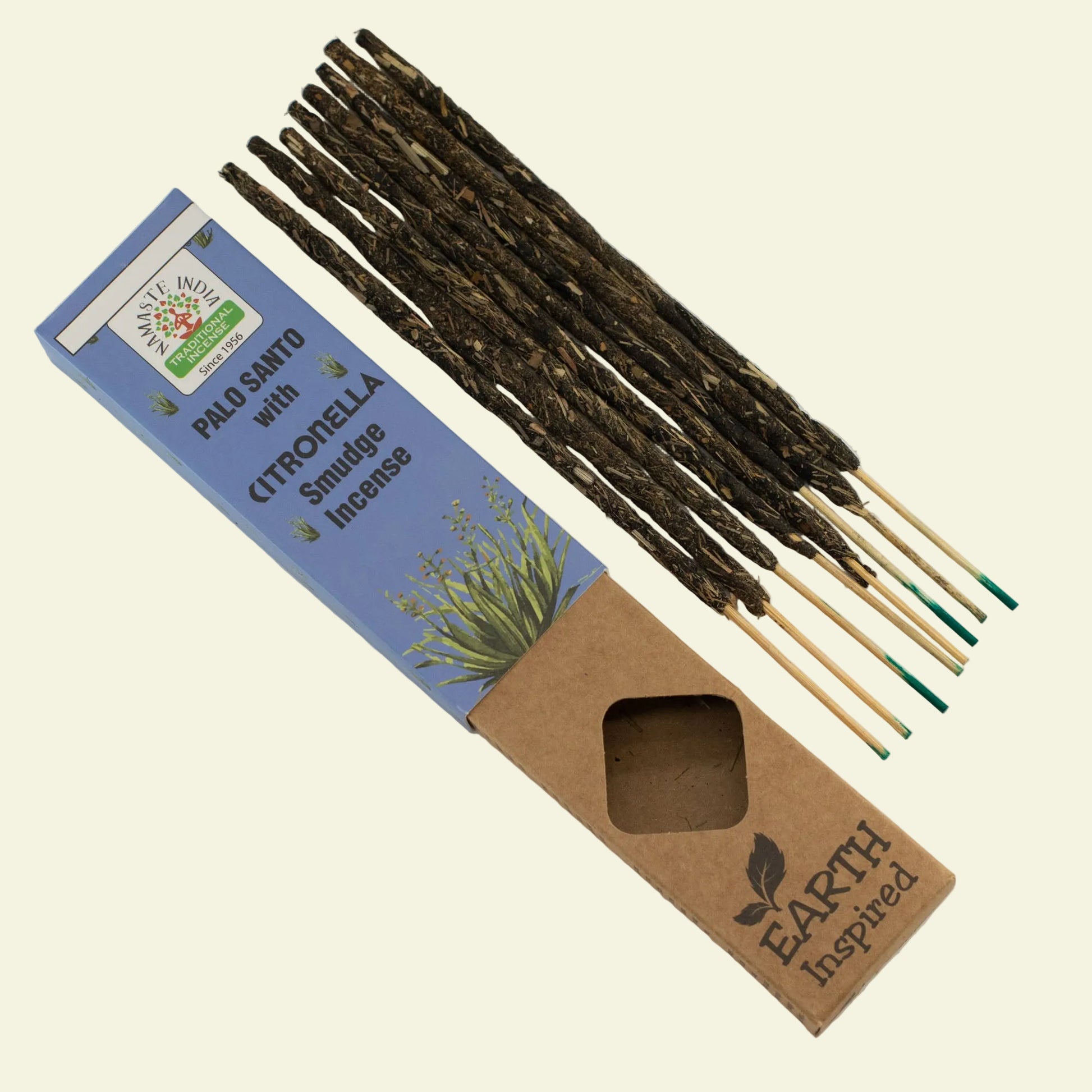 Incienso natural de palo santo y citronela Earth Inspired aroma fresco y repelente  