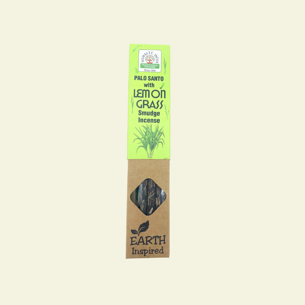Incienso natural de palo santo y lemongrass Earth Inspired aroma cítrico y revitalizante