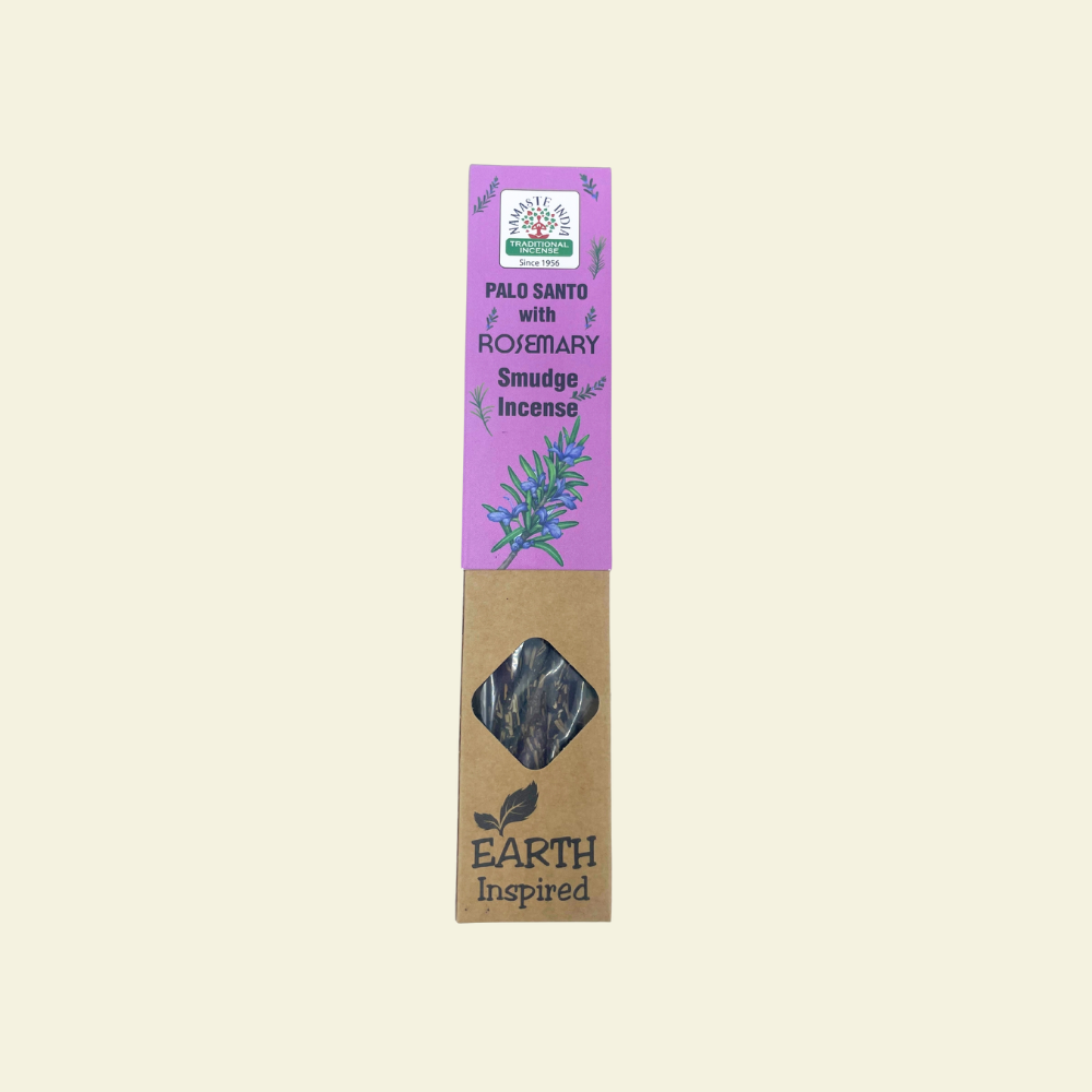 Incienso natural de palo santo y romero Earth Inspired para limpieza energética